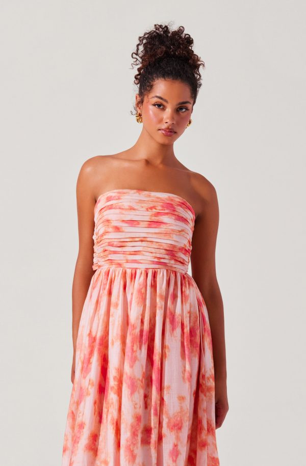 Aneesha Strapless Pleated Dress - Image 3