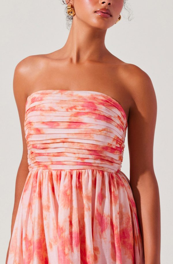 Aneesha Strapless Pleated Dress - Image 6