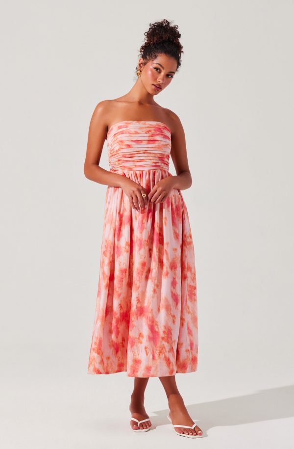 Aneesha Strapless Pleated Dress - Image 4