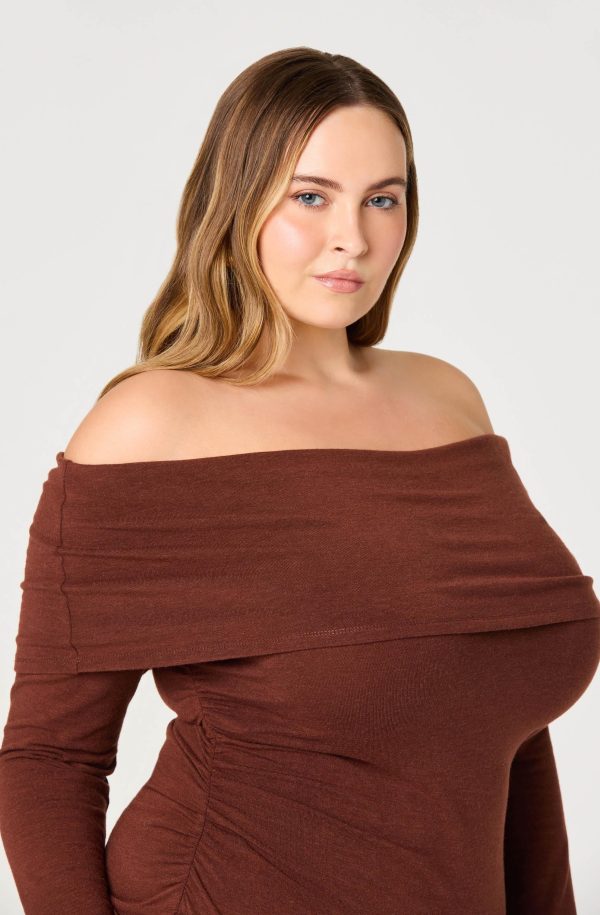 Tanaia Pleated Mixed Media Dress - Image 10