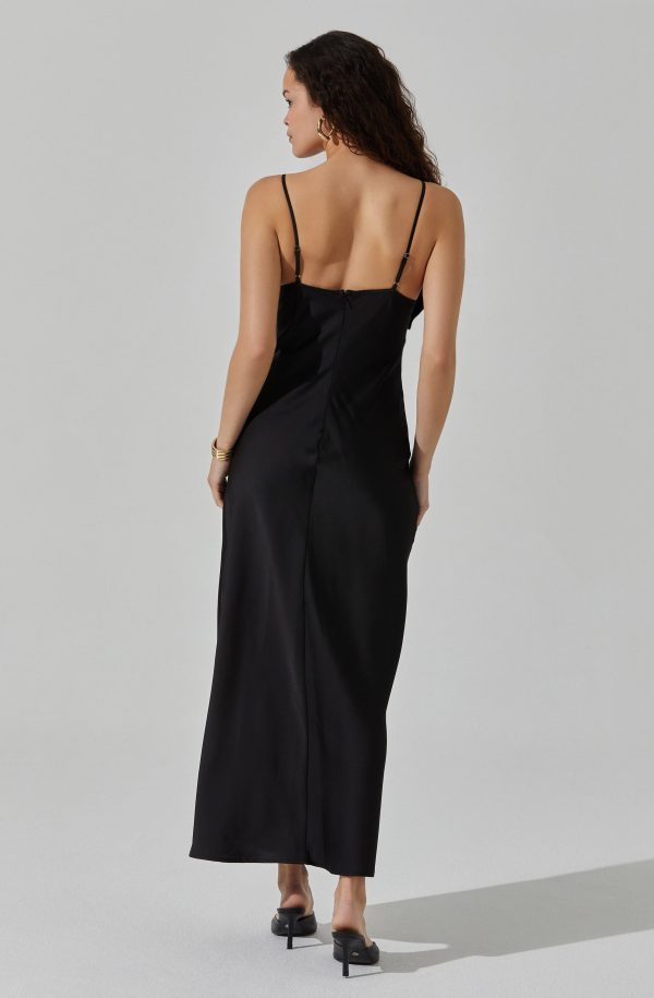 Satin Bow Midi Dress - Image 6