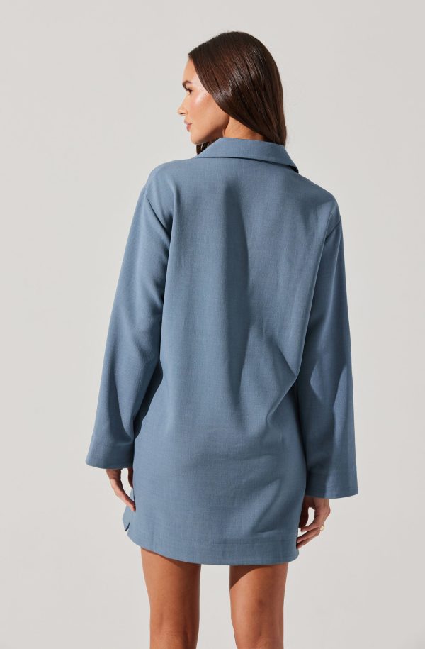 V-Neck Woven Mini Dress - Image 4