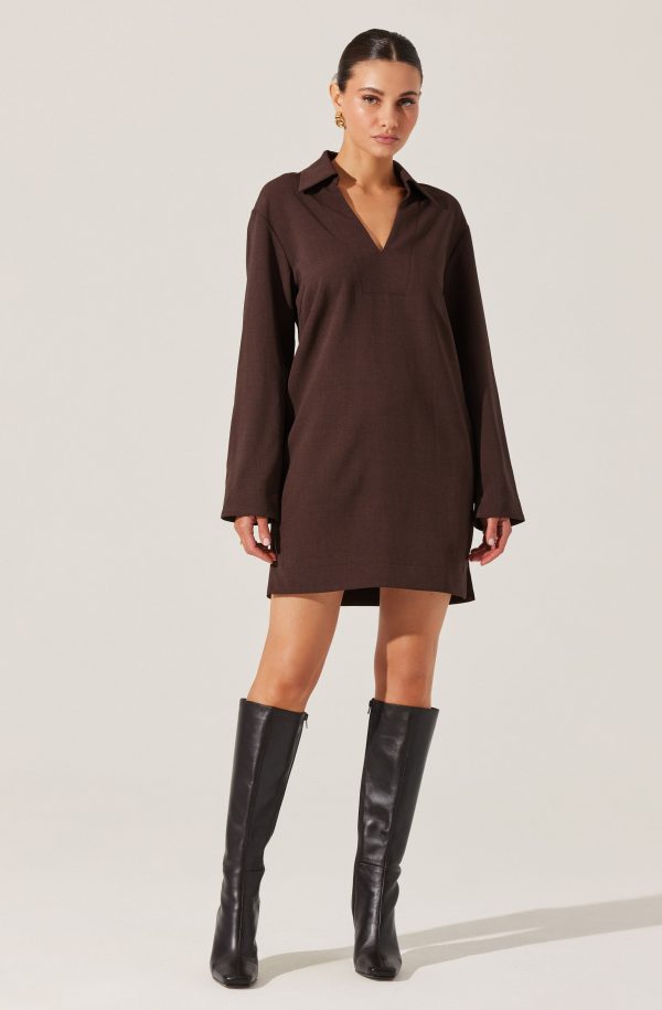 V-Neck Woven Mini Dress - Image 7