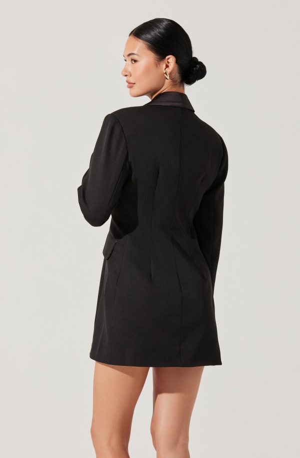 Tuxedo Blazer Mini Dress - Image 6