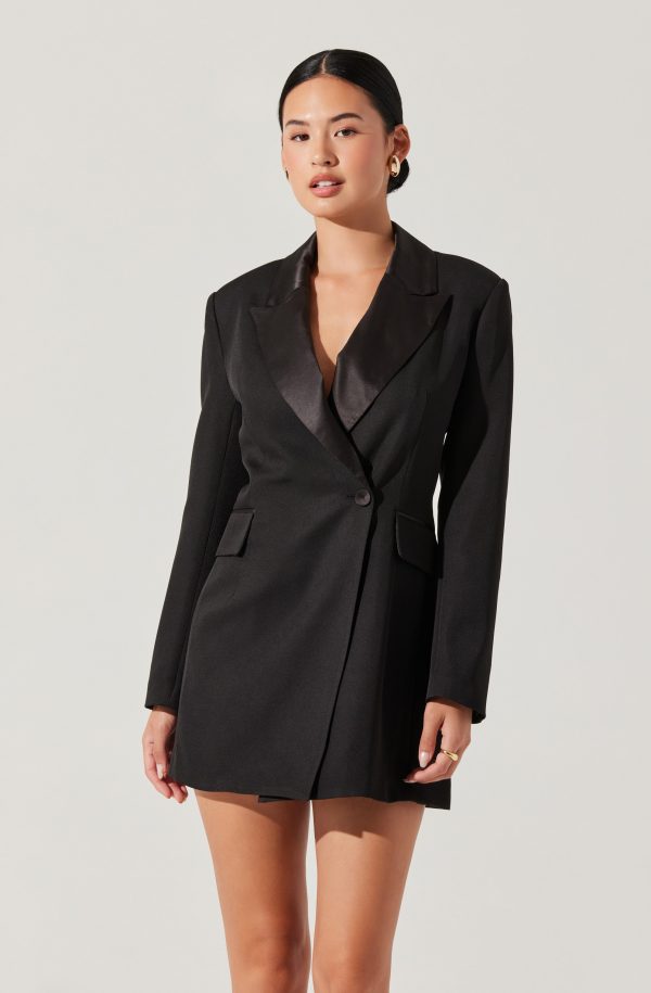 Tuxedo Blazer Mini Dress - Image 3