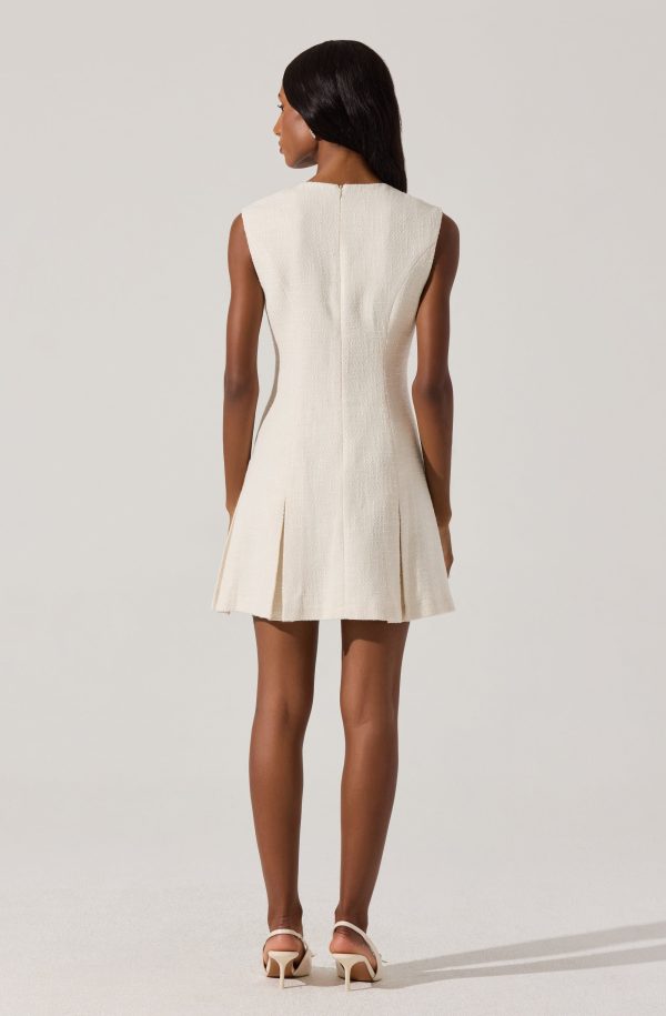 Sleeveless Tweed Mini Dress - Image 4