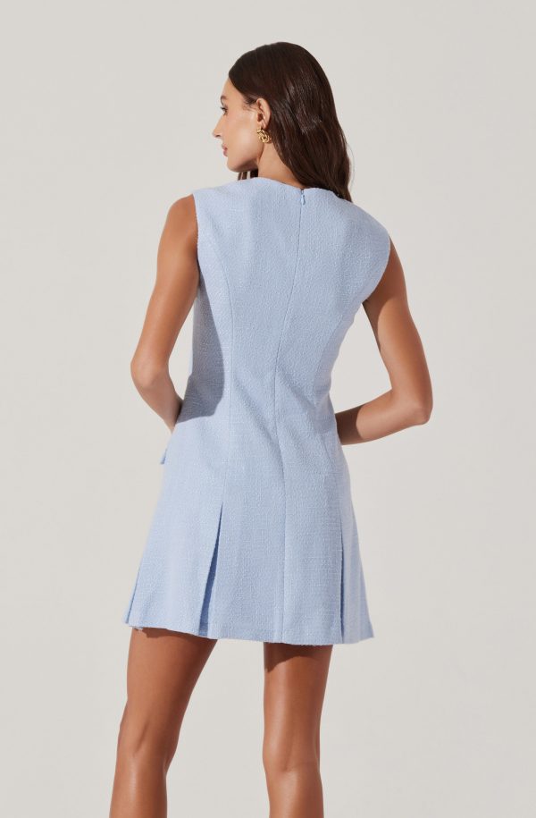 Sleeveless Tweed Mini Dress - Image 8