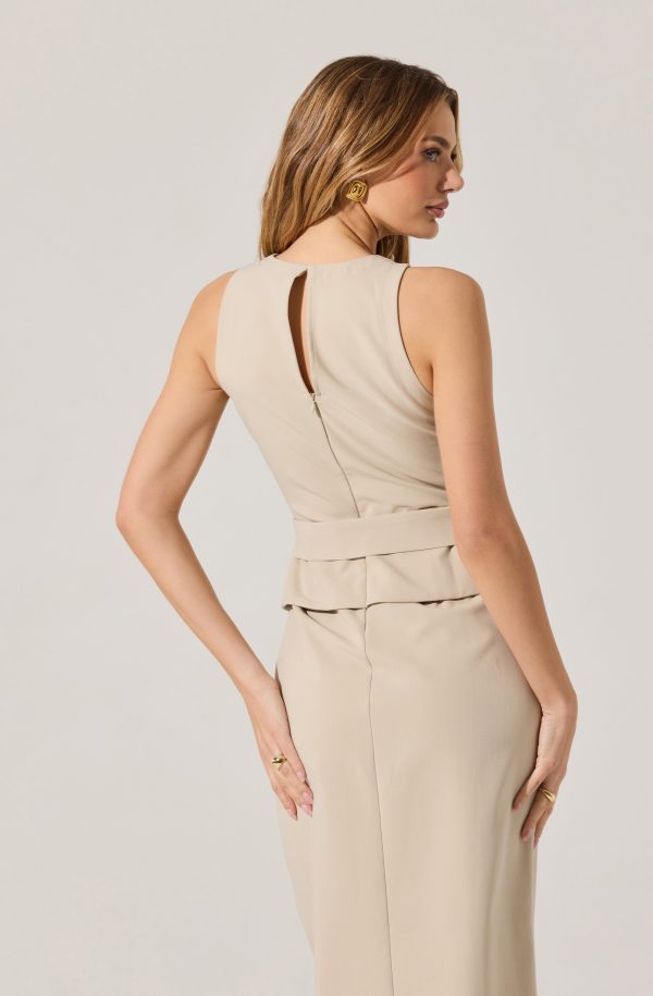 Tailored Belted Midi Dress - Image 5