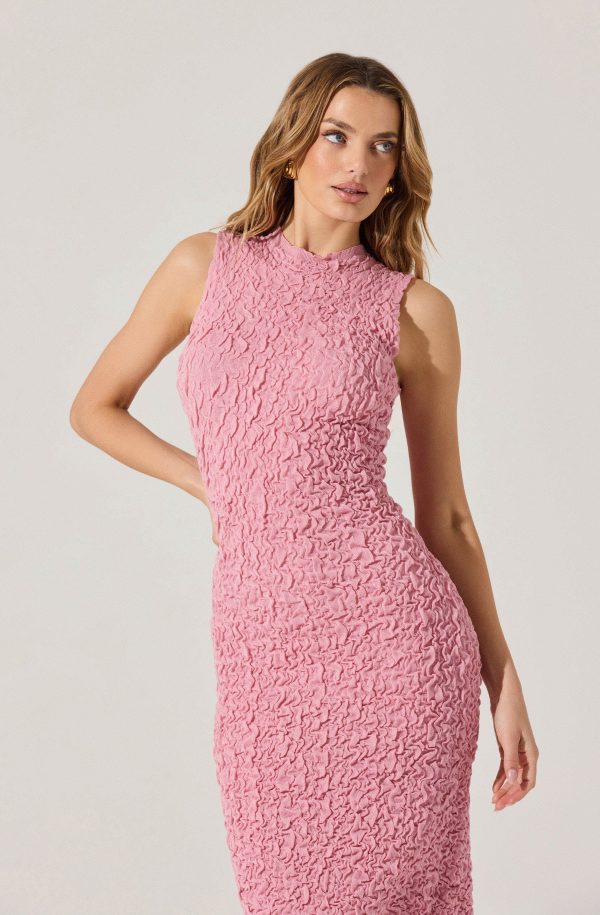 Textured Bodycon Midi Dress - Image 2