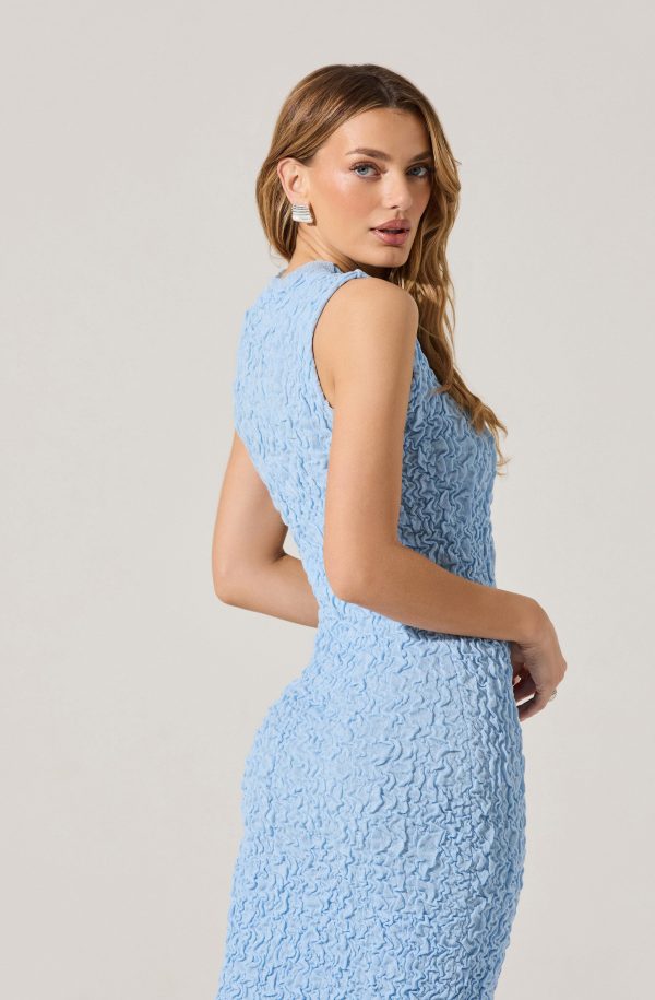 Textured Bodycon Midi Dress - Image 12