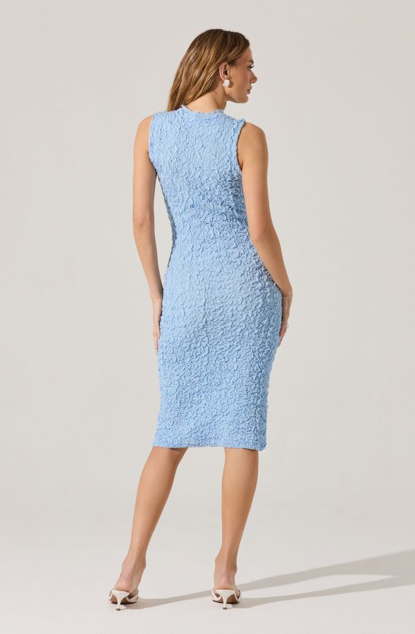 Textured Bodycon Midi Dress - Image 11