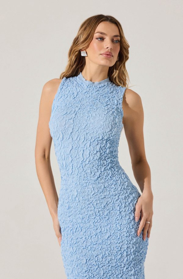 Textured Bodycon Midi Dress - Image 10