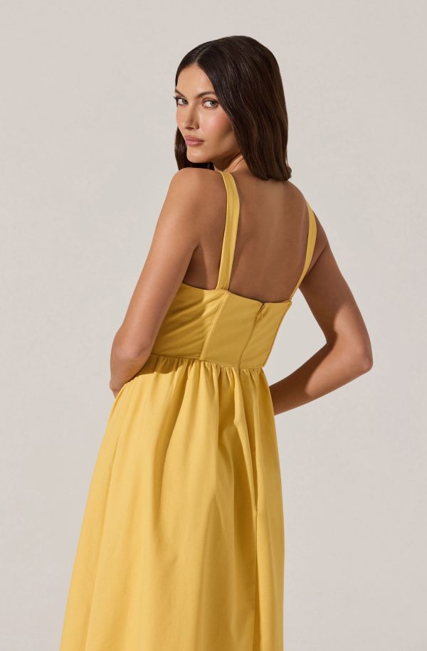 Sweetheart Corset Linen Dress - Image 6