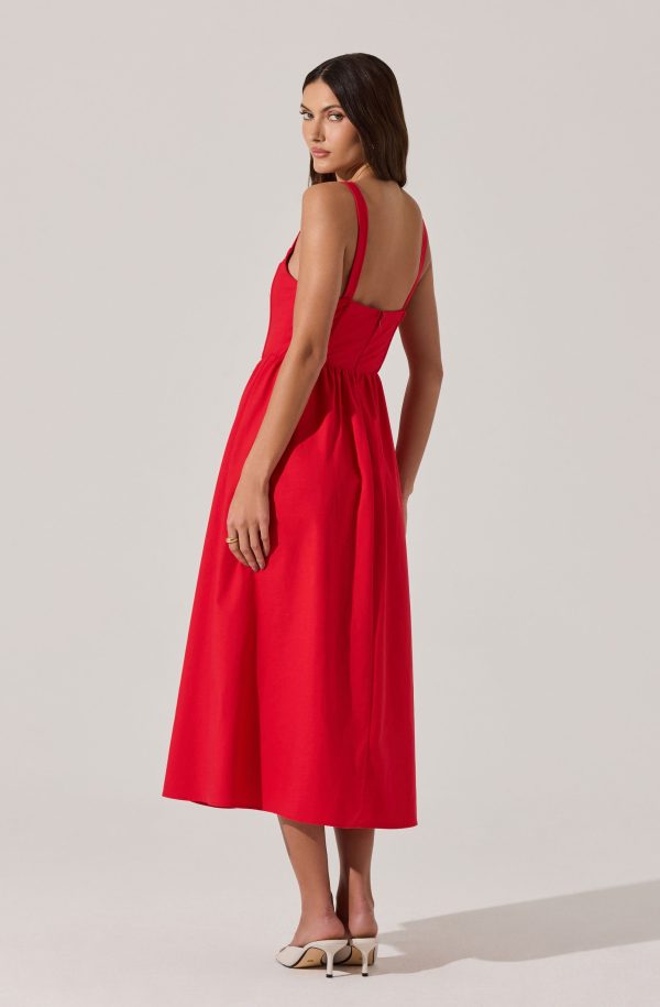 Sweetheart Corset Linen Dress - Image 5