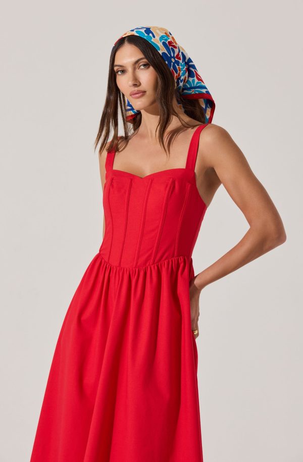 Sweetheart Corset Linen Dress - Image 2
