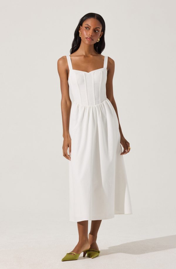Sweetheart Corset Linen Dress - Image 7
