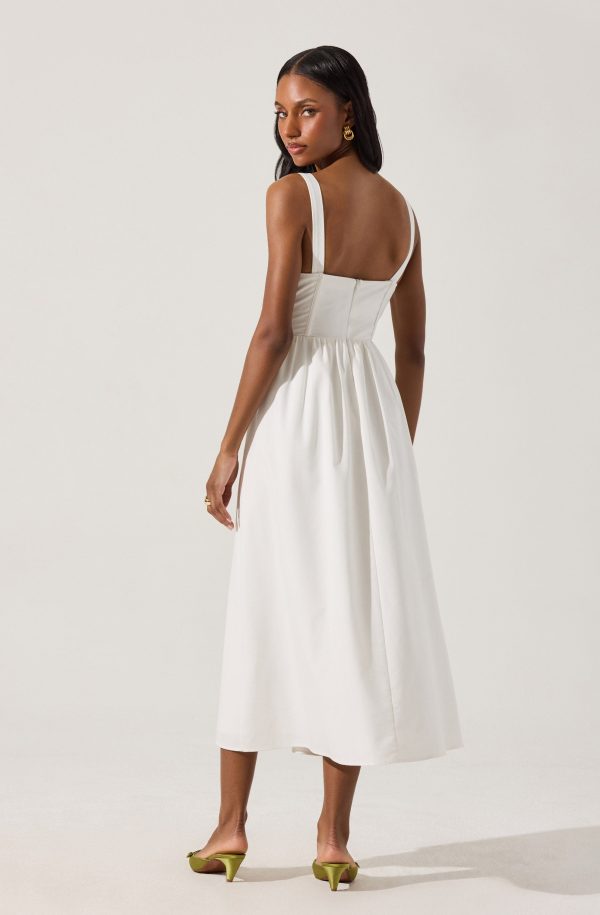 Sweetheart Corset Linen Dress - Image 11