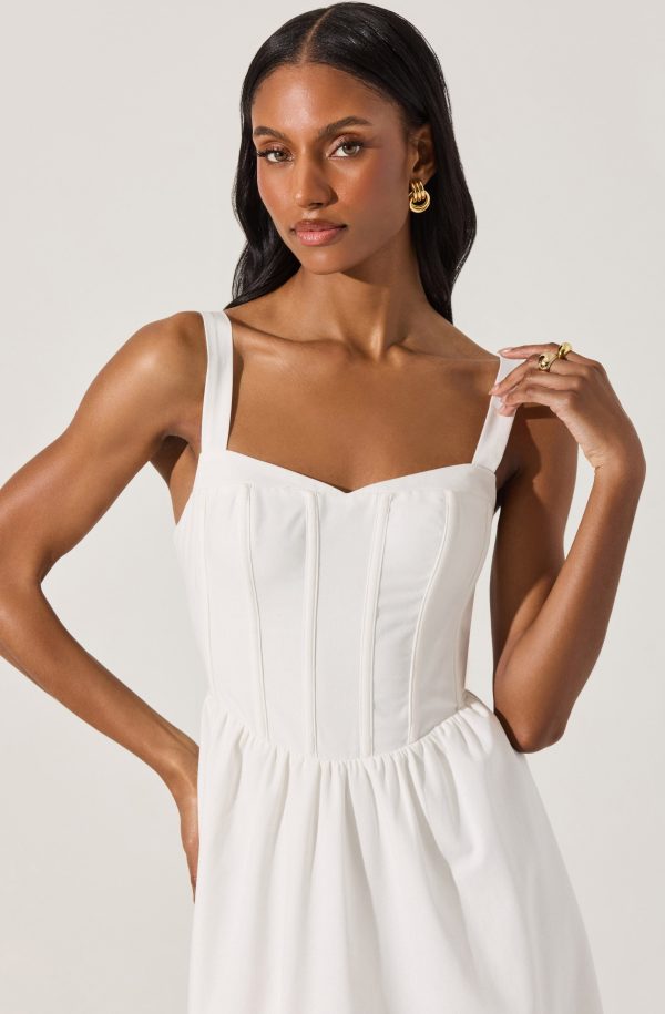 Sweetheart Corset Linen Dress - Image 10