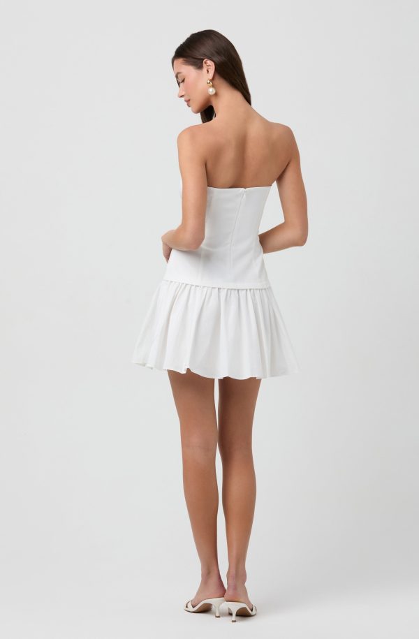 Strapless Drop Waist Mini Dress - Image 11
